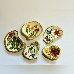 Decoupage Seashell Trinket Dishes